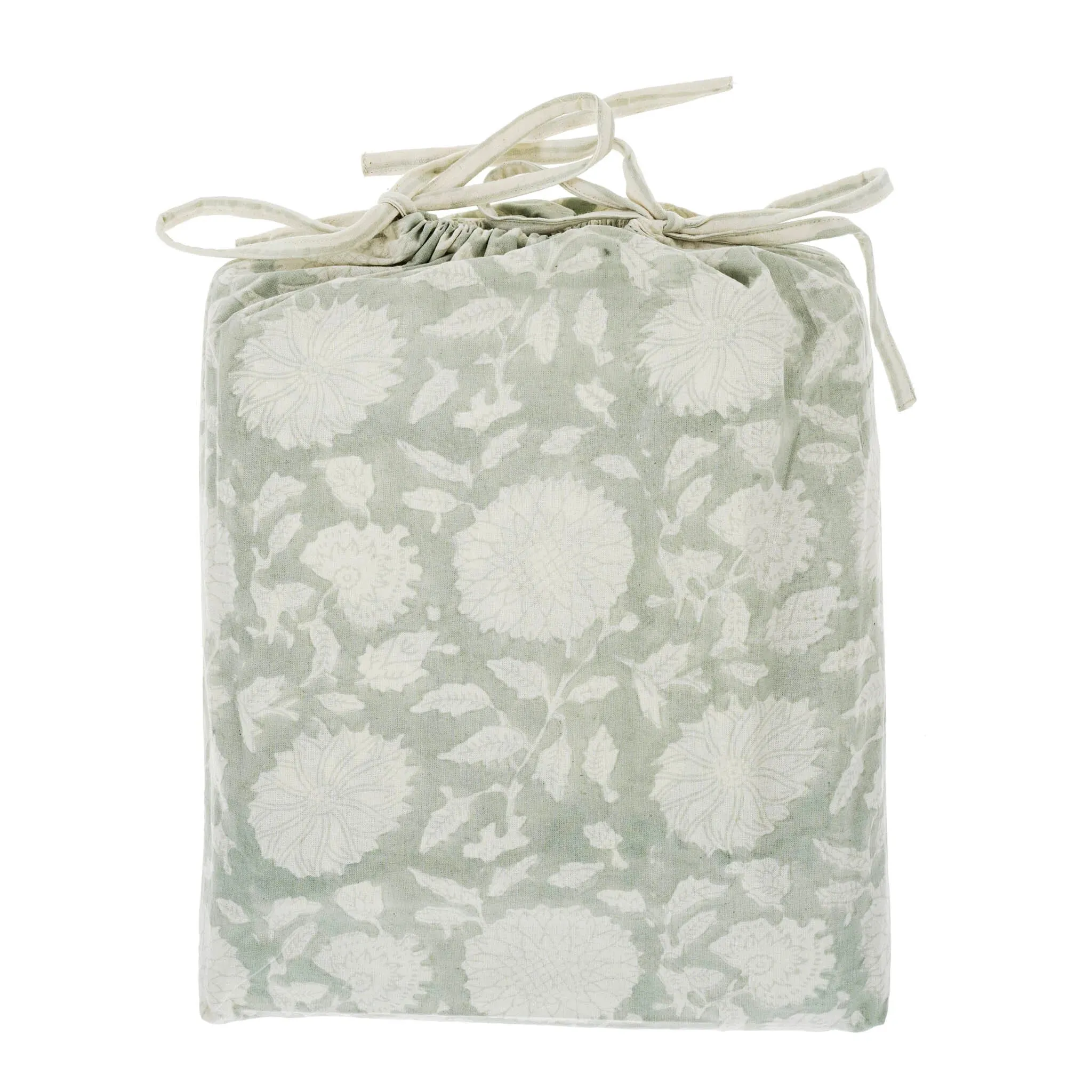 Maeve Block Print Duvet Set - Mist KING