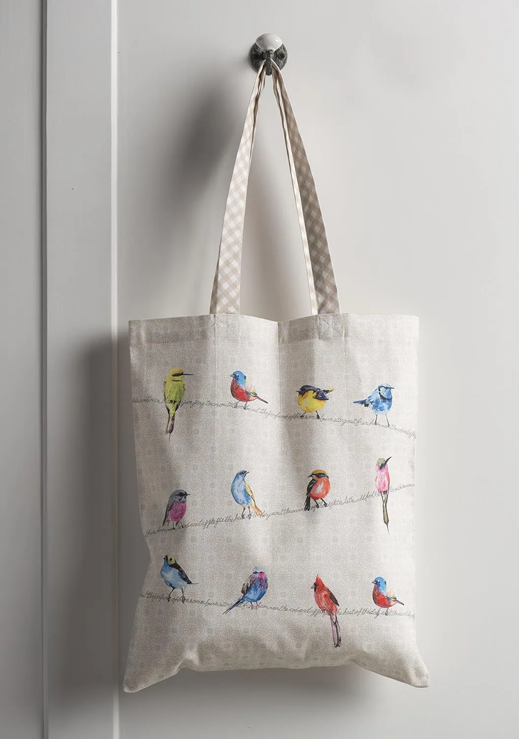 Maison d' Hermine Reusable Grocery Tote Bag 100% Cotton Shopping Shoulder Bag (14 Inch by 17 Inch)