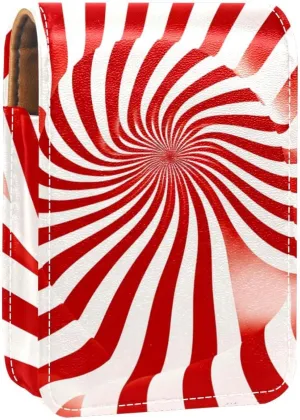 Makeup Organizer,Makeup Lipstick Case for Outside Mini Bag Travel Cosmetic Pouch,Abstract Optical Illusion