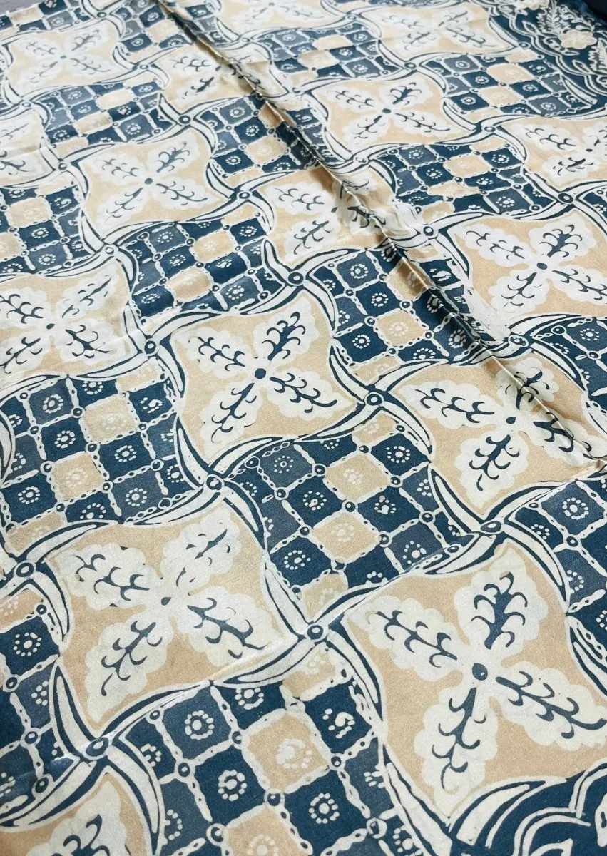 MARINE MOCHA REFINED SILK SQUARE