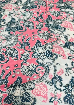 MARINE ROSE REFINED SILK SQUARE