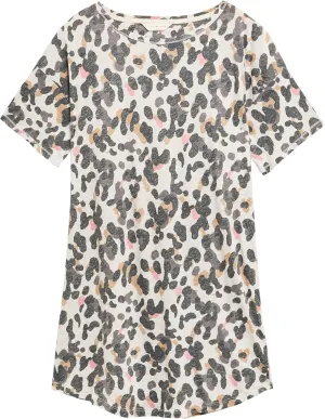 Marks & Spencer Women's Loungewear Cotton Rich Camoflage Print Short Sleeve Nightshirt
