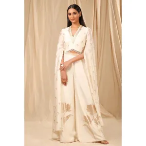 Masaba Ivory Wine Garden Palazzo (Set of 2)