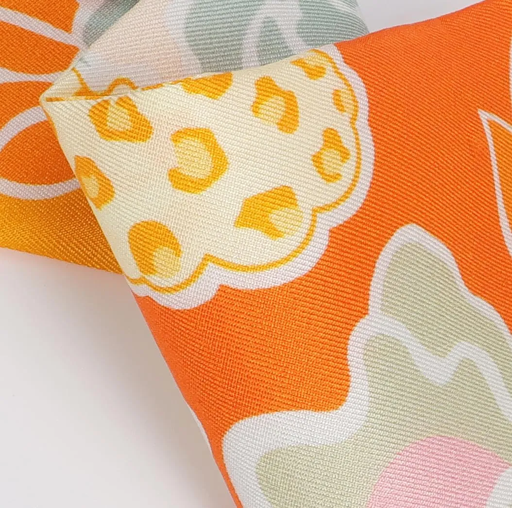 MEISEE Mulberry silk Scarf hair ribbons for hair handbag scarf Tie Bundle Scarf Neckerchief Head Scarf for women 2"*35"