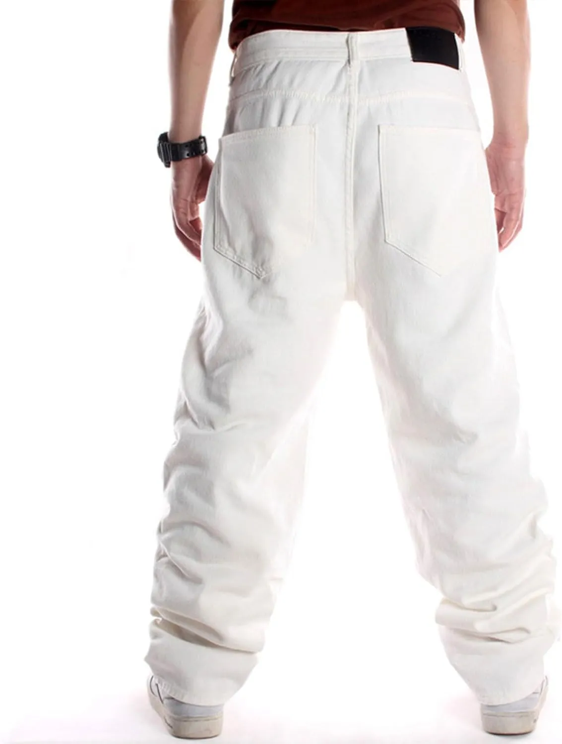 Men Baggy Jeans Y2k Grunge Skater Pants Relaxed Fit Skateboard Jeans Hip Hop Dance Denim Pants Streetwear