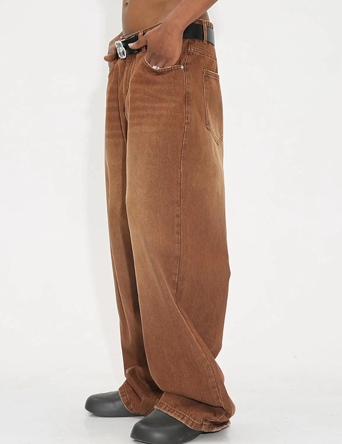 Men Baggy Jeans Y2k Hip Hop Skater Jeans Vintage Purple Jeans Loose Fit Demin Pants Streetwear