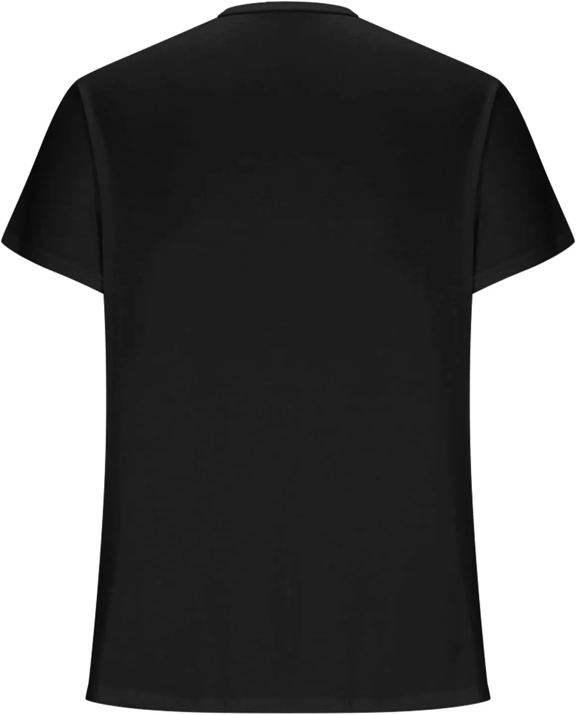 Men's Casual Fashion Solid Color Round Neck Short Sleeve Shirt Summer Ventilate Comfy Loose Tops Sports Gym Tees