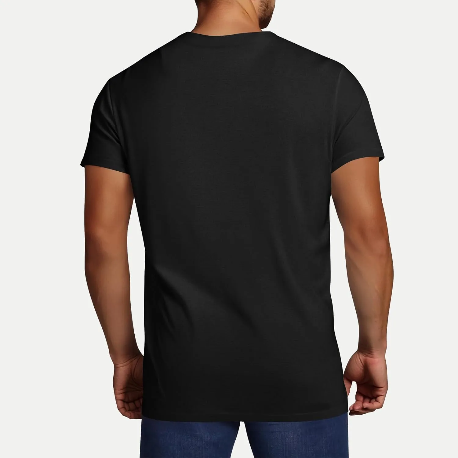 Men's Casual Fashion Solid Color Round Neck Short Sleeve Shirt Summer Ventilate Comfy Loose Tops Sports Gym Tees