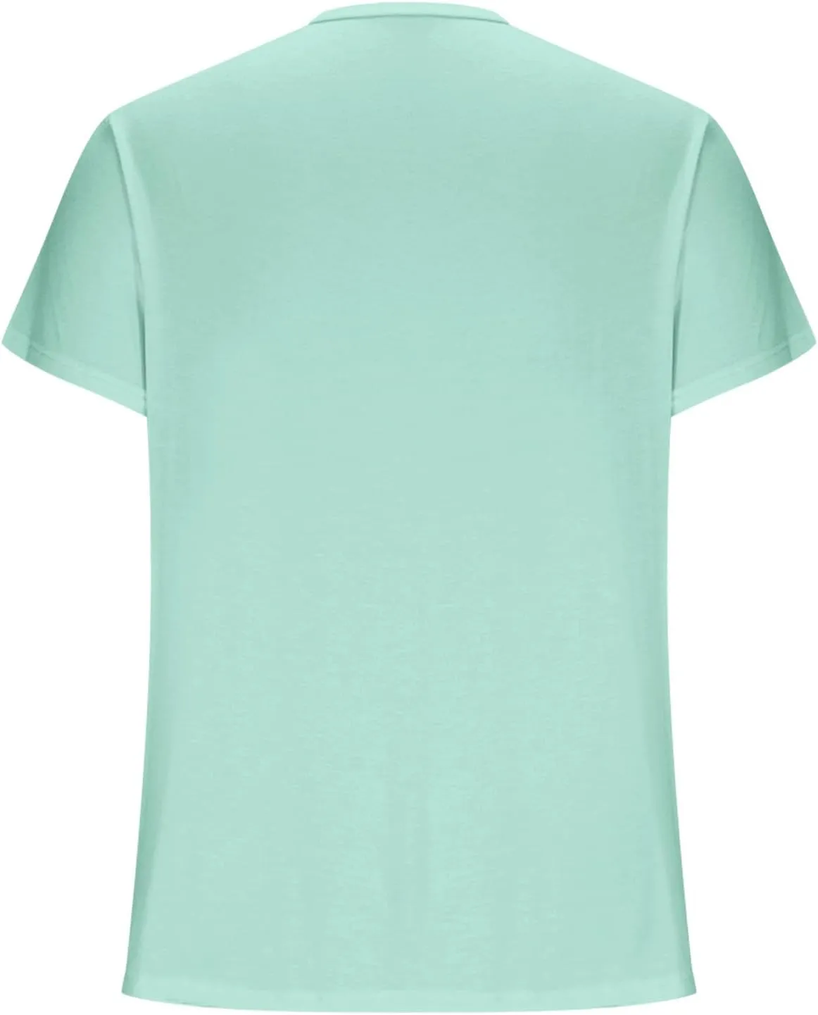 Men's Casual Fashion Solid Color Round Neck Short Sleeve Shirt Summer Ventilate Comfy Loose Tops Sports Gym Tees