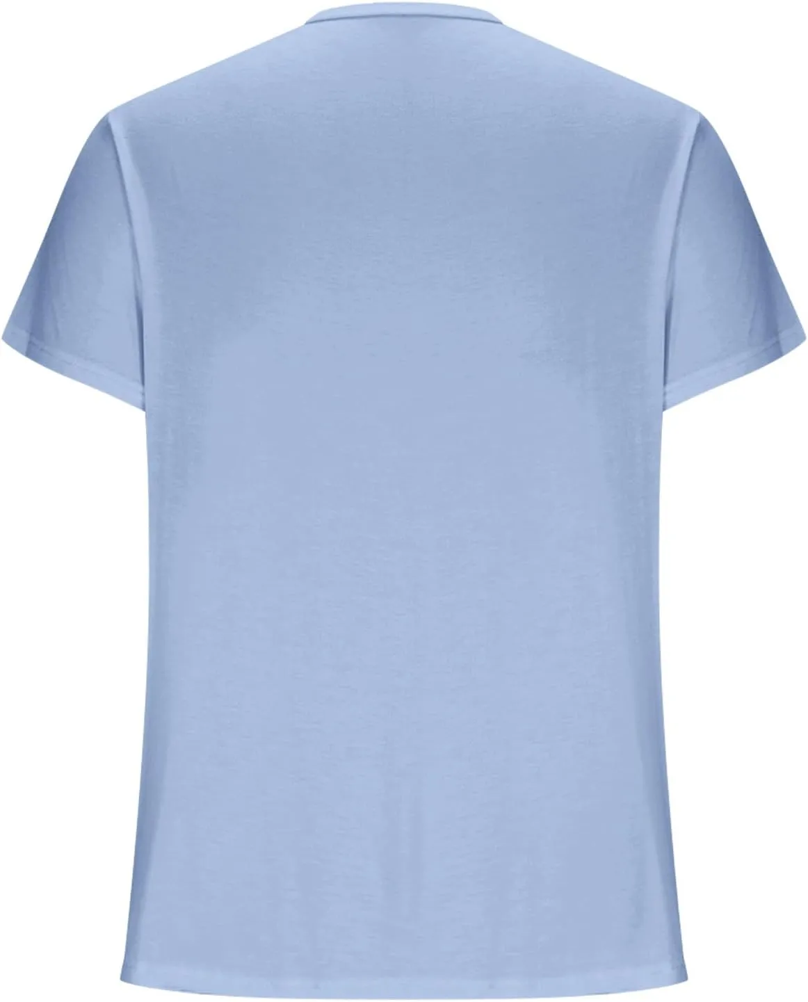 Men's Casual Fashion Solid Color Round Neck Short Sleeve Shirt Summer Ventilate Comfy Loose Tops Sports Gym Tees