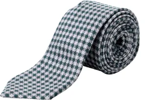 Men's Gray Geometric Print Silk Tie
