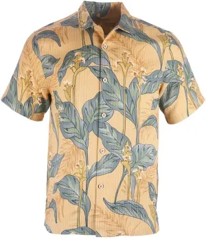 Mens Hawaiian Shirts Silk Short Sleeve Printed Beach Shirt Relaxed Fit Summer Tropical Shirts