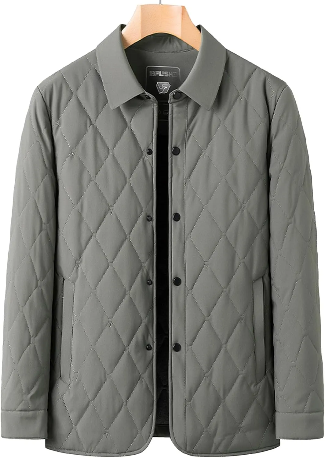 Mens Jacket Lightweight Spring Fall Warm Coat Business Casual windbreaker Jacket Quilted jackets for Men