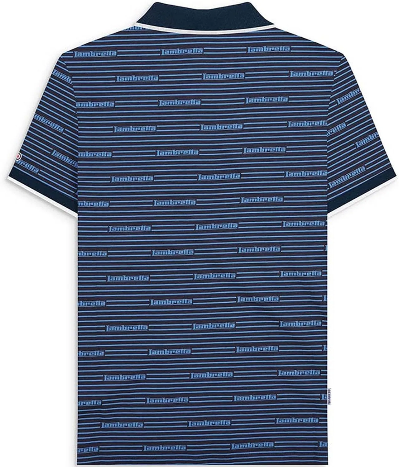 Mens Repeat Logo Short Sleeve Cotton All Over Print Polo Shirt Top
