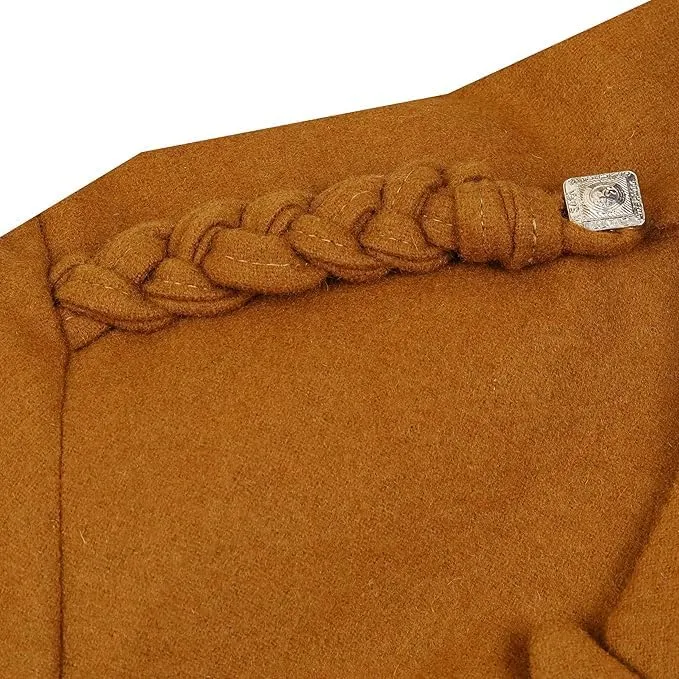 Men's Scottish Argyle Kilt Jacket & 5-Button Waistcoat – Brown Serge Wool Traditional Formal Wear for Weddings & Events