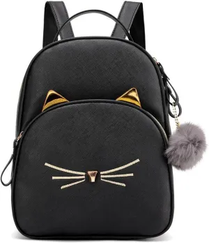 Mini Backpack for Girls Teens Women Small Cat Backpack Purse