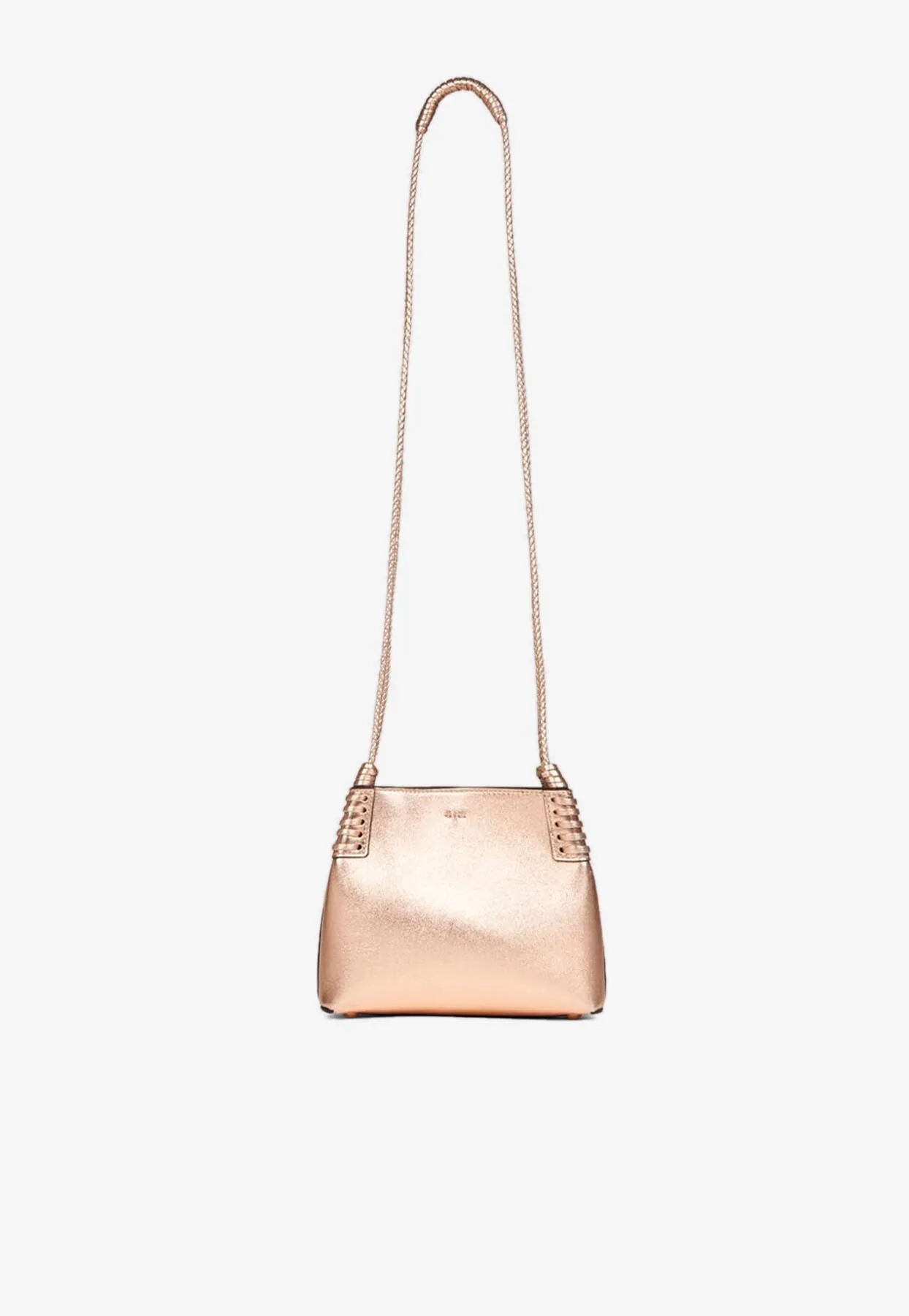 Mini Libra Laminated Leather Shoulder Bag