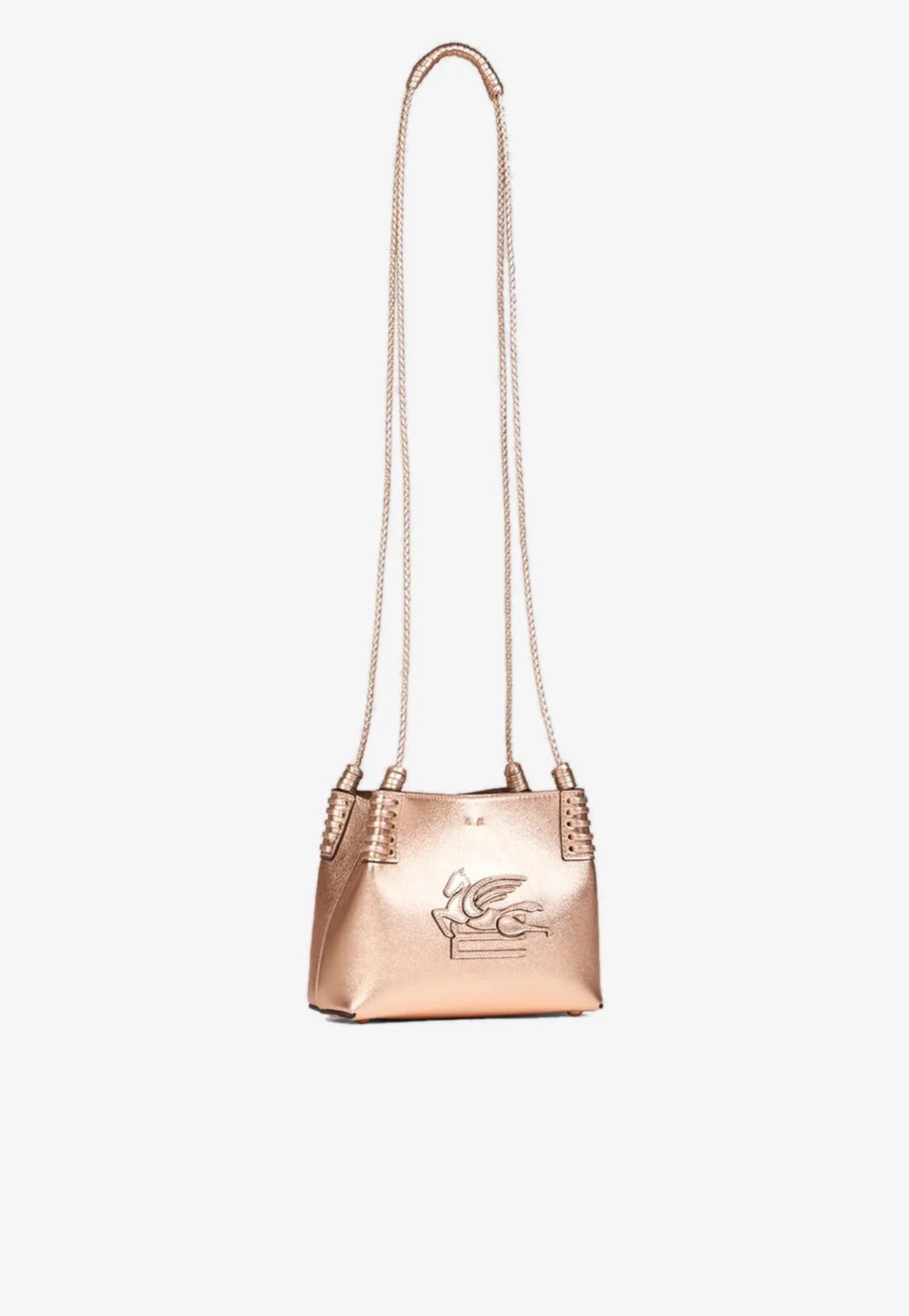 Mini Libra Laminated Leather Shoulder Bag
