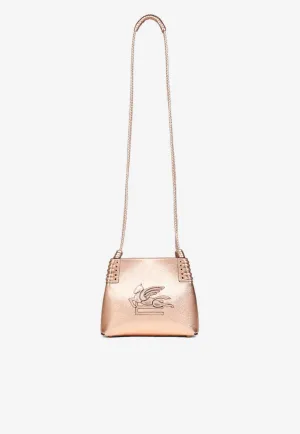 Mini Libra Laminated Leather Shoulder Bag
