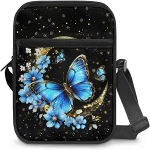 Mini Messenger Bag Small Crossbody Bags for Women Men Sling Bag Satchel Bag Shoulder Bag with Multi Pockets