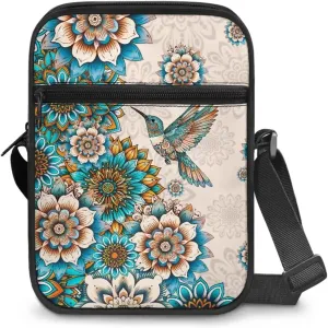 Mini Messenger Bag Small Crossbody Bags for Women Men Sling Bag Satchel Bag Shoulder Bag with Multi Pockets