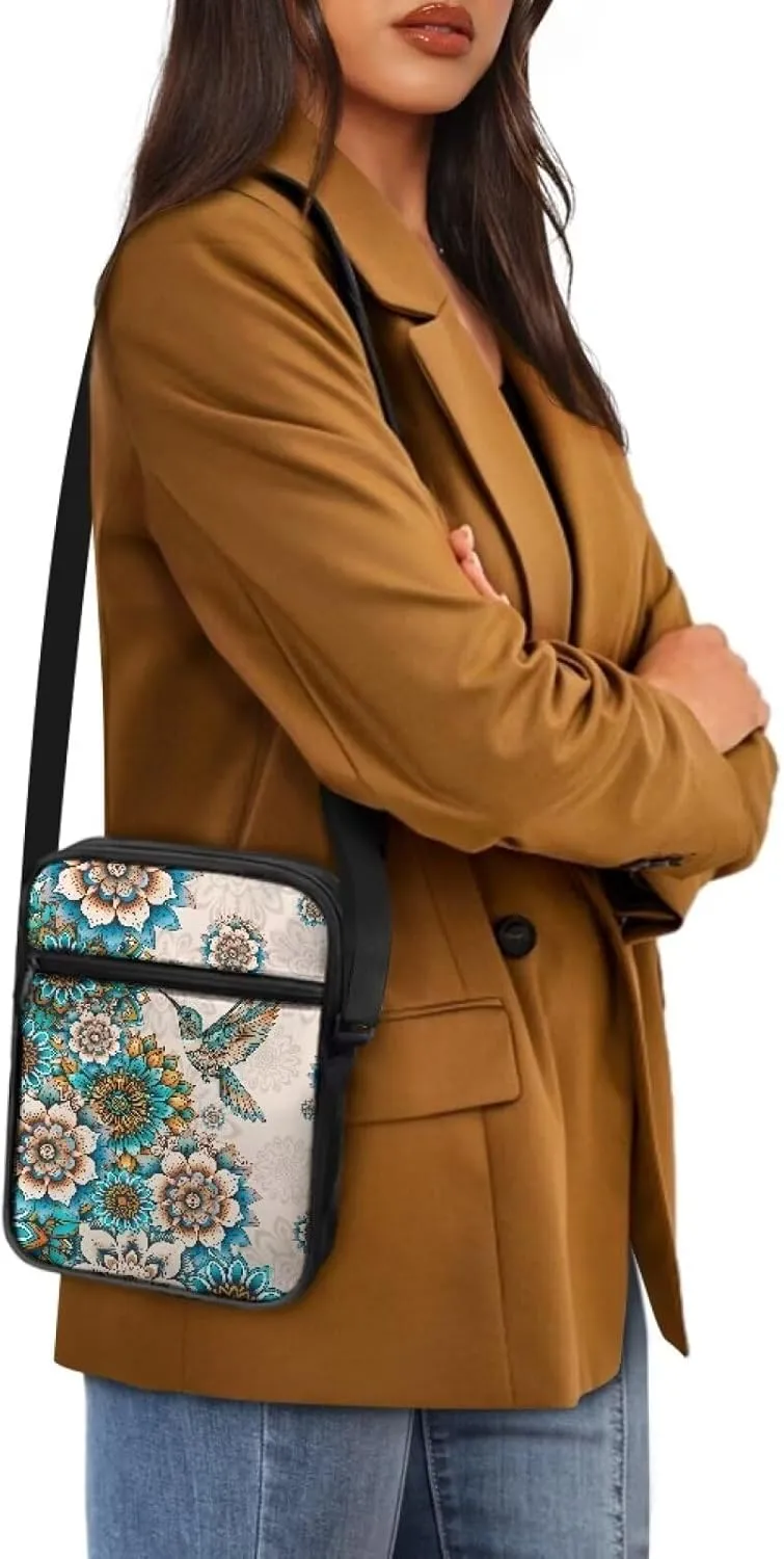 Mini Messenger Bag Small Crossbody Bags for Women Men Sling Bag Satchel Bag Shoulder Bag with Multi Pockets