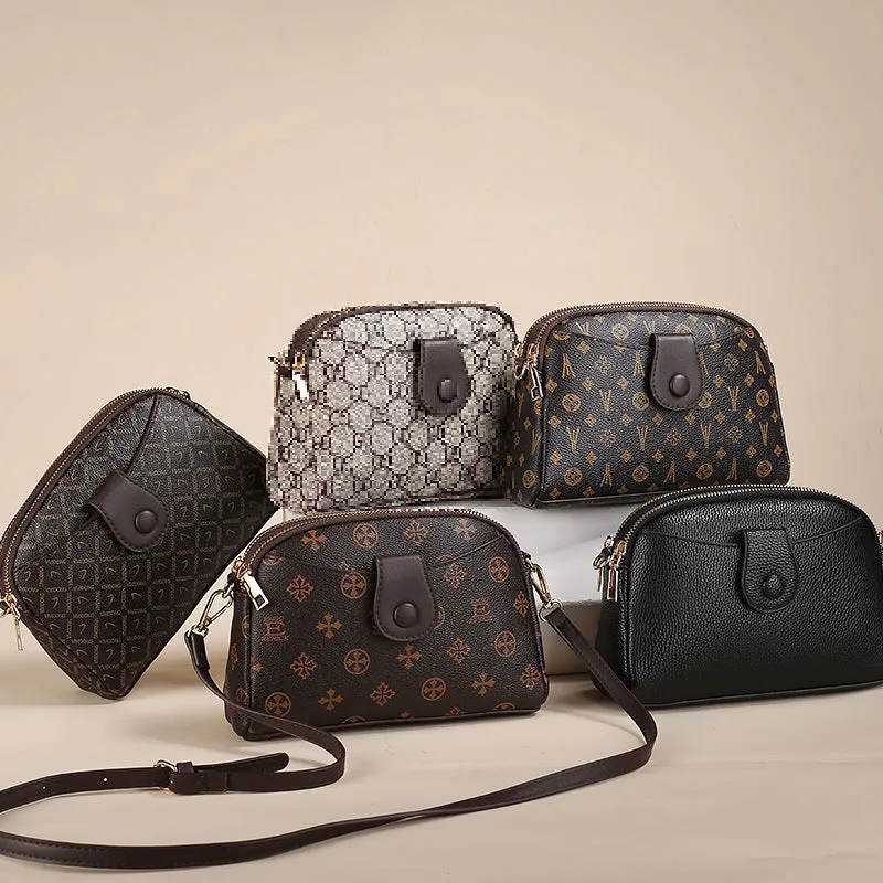 Mini Shell Korean Retro Printed Summer Mom Crossbody Bags