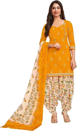 Miraan Women's Cotton Printed Readymade Salwar Suit