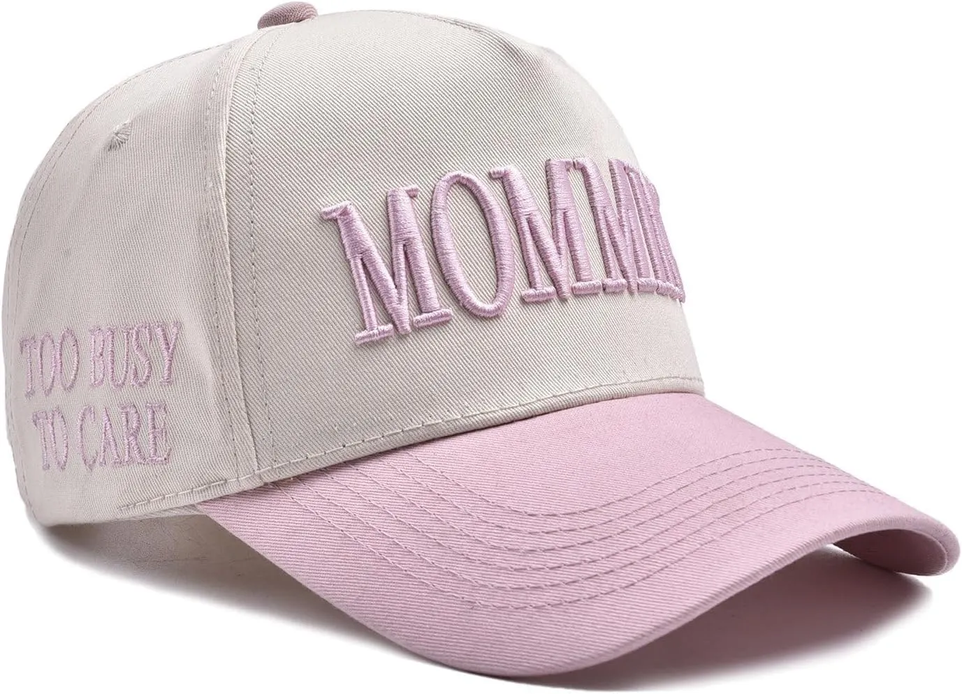 Mommin Trucker Hat for Women Embroidered Mom Baseball Cap Adjustable Canvas Vintage Hat for Casual Wear