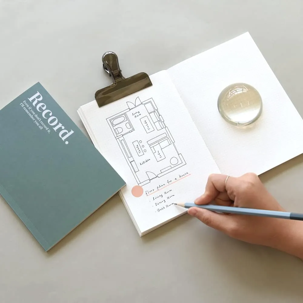 Monolike B6 Theme Grid notebook 4p A SET - Mini note, Pocket note, Grid note, a portable note, 128x182mm, 80pages