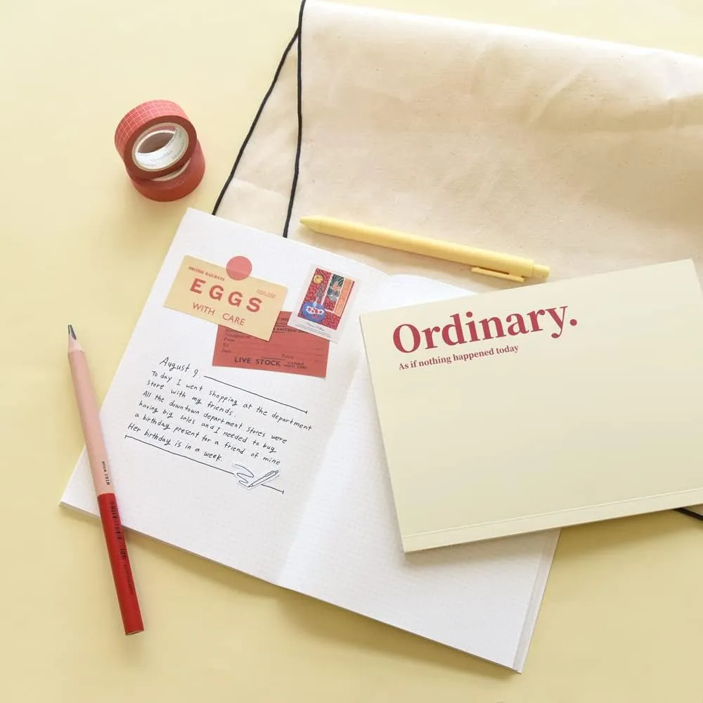 Monolike B6 Theme Grid notebook 4p A SET - Mini note, Pocket note, Grid note, a portable note, 128x182mm, 80pages