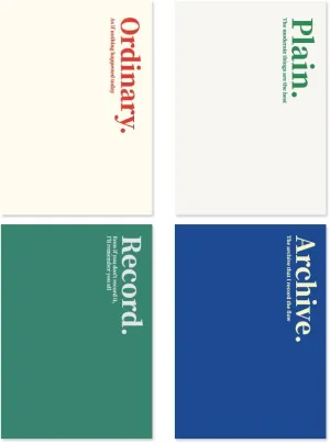 Monolike B6 Theme Grid notebook 4p A SET - Mini note, Pocket note, Grid note, a portable note, 128x182mm, 80pages