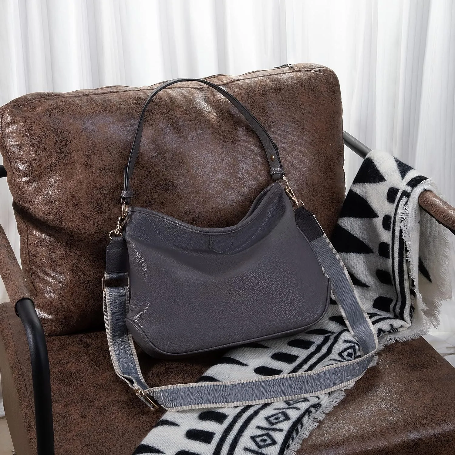 Montana West Medium Hobo Bags for Women Purses and Handbags Classic Top Handle Shoulder Satchel Bags