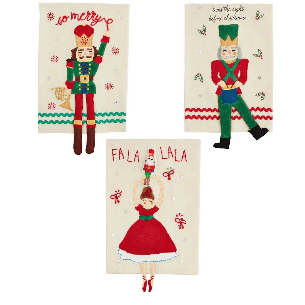 Mud Pie Nutcracker Dangle Legs Towels