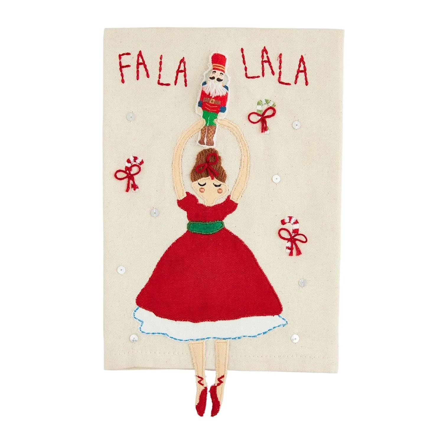 Mud Pie Nutcracker Dangle Legs Towels