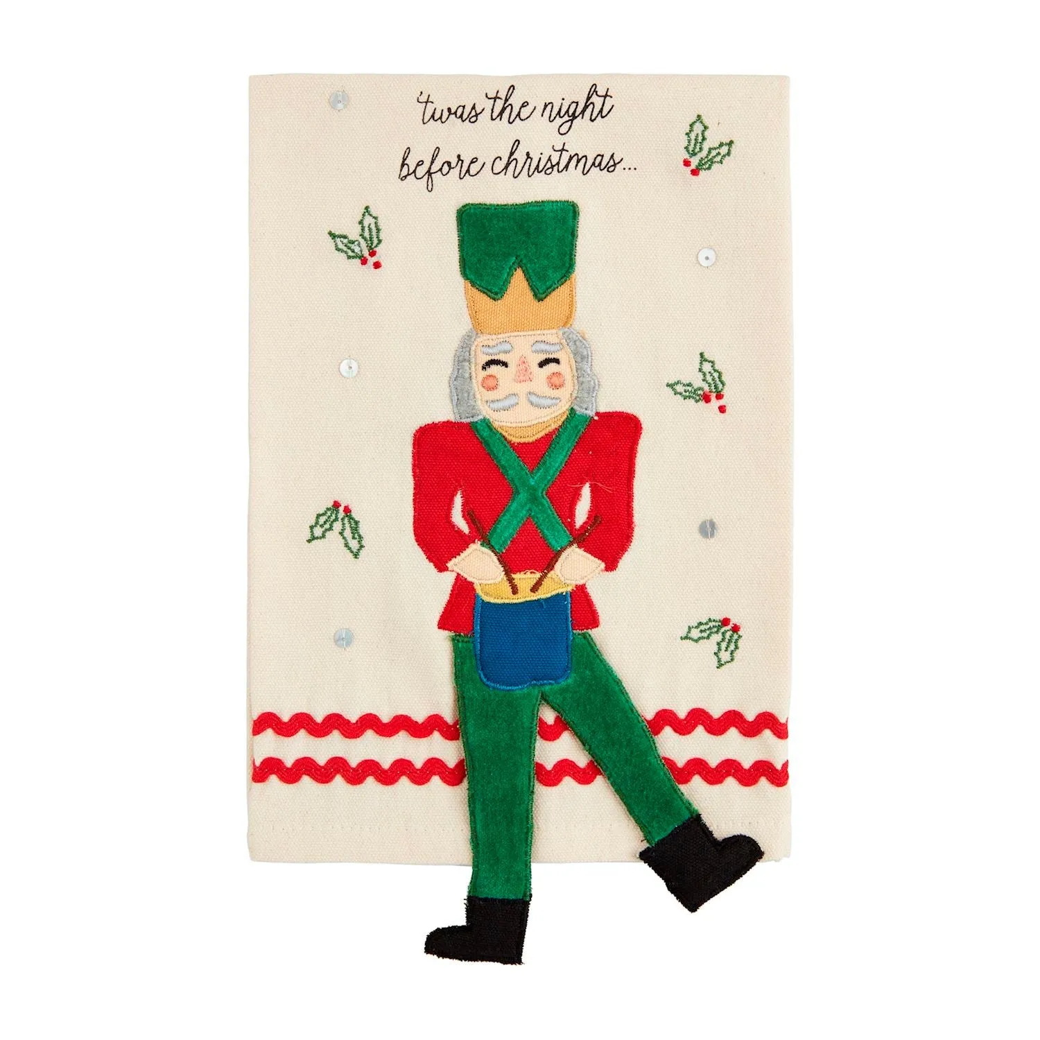 Mud Pie Nutcracker Dangle Legs Towels