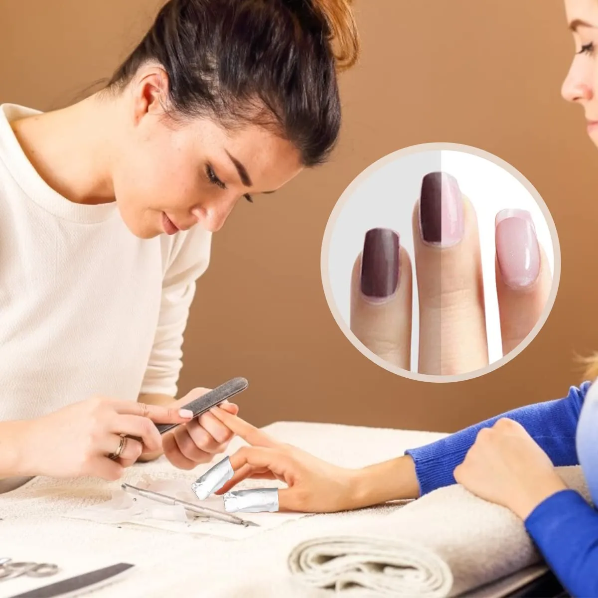 Nail Polish Remover Wraps,1000Pcs Gel Nail Foil Wrap Aluminium Soak Off Foils,Gel Nail Polish Wraps Removal Tool,Finger Nail Polish Remover with Lint-Free Lager Cotton Pad
