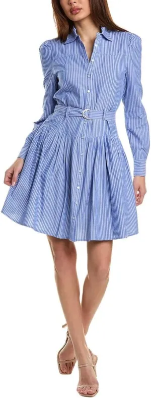 Nanette Nanette Lepore Womens Mini Shirtdress, 12, Blue