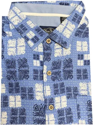 Nat Nast Men's Neat Traditional Fit Print Shirt