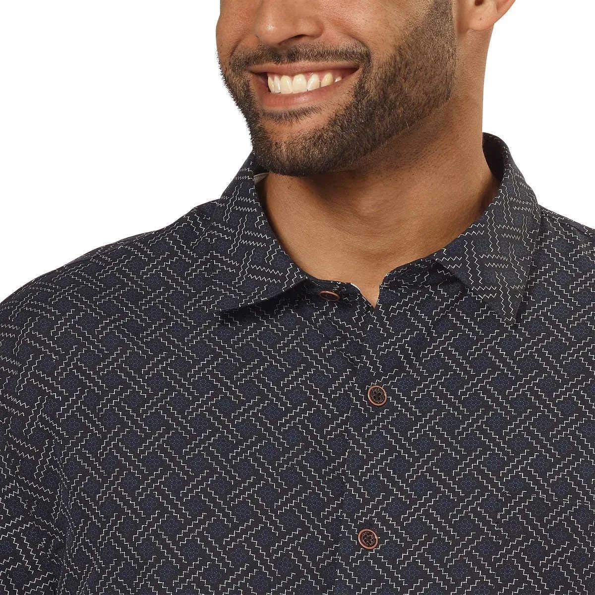Nat Nast Men's Neat Traditional Fit Print Shirt