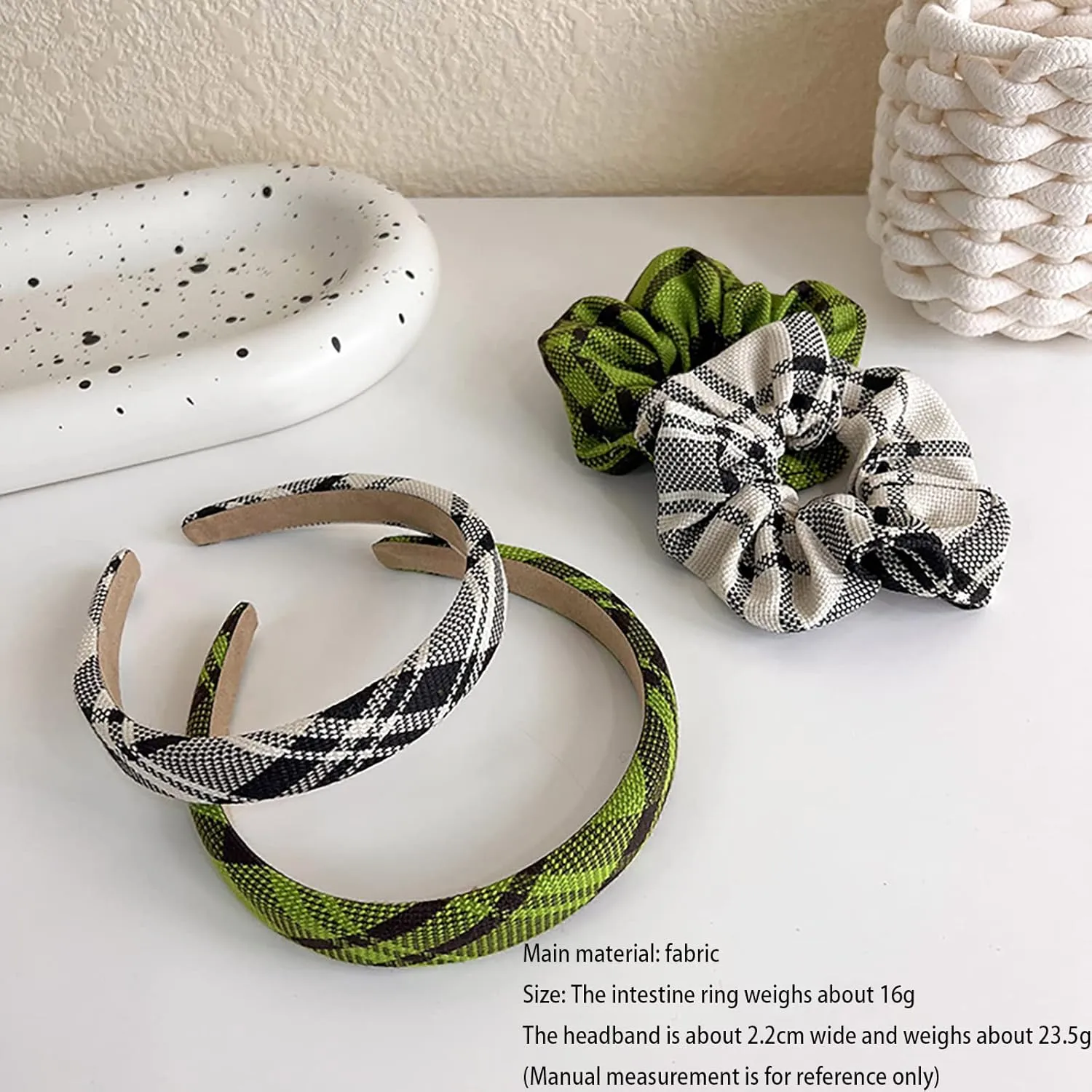 NCDUANSAN Retro small silk scarf girl heart spring and summer narrow ribbon headband headband bag long scarf headdress