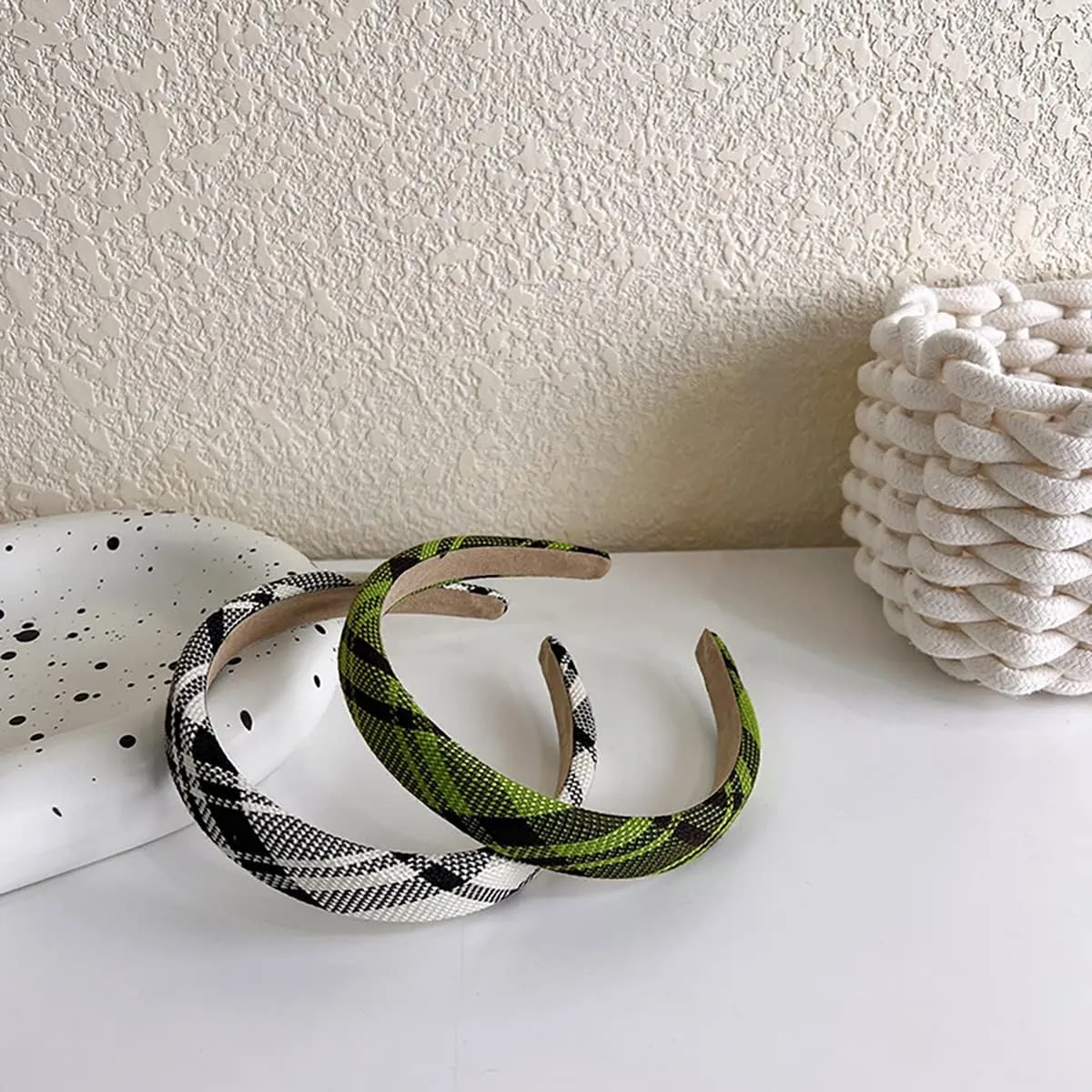 NCDUANSAN Retro small silk scarf girl heart spring and summer narrow ribbon headband headband bag long scarf headdress