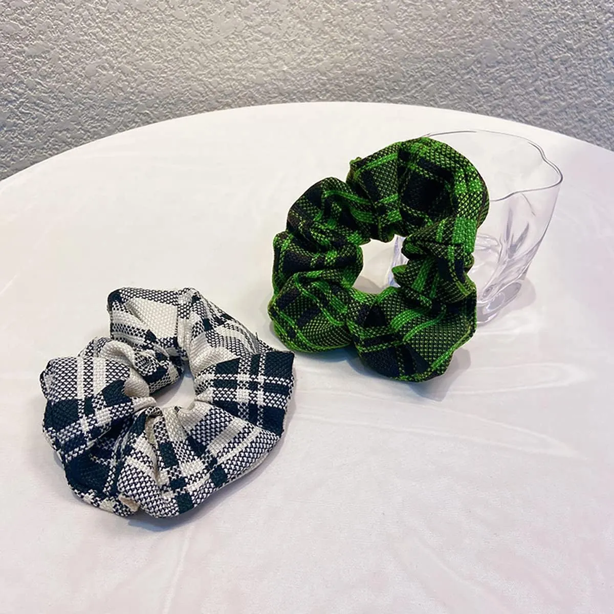 NCDUANSAN Retro small silk scarf girl heart spring and summer narrow ribbon headband headband bag long scarf headdress