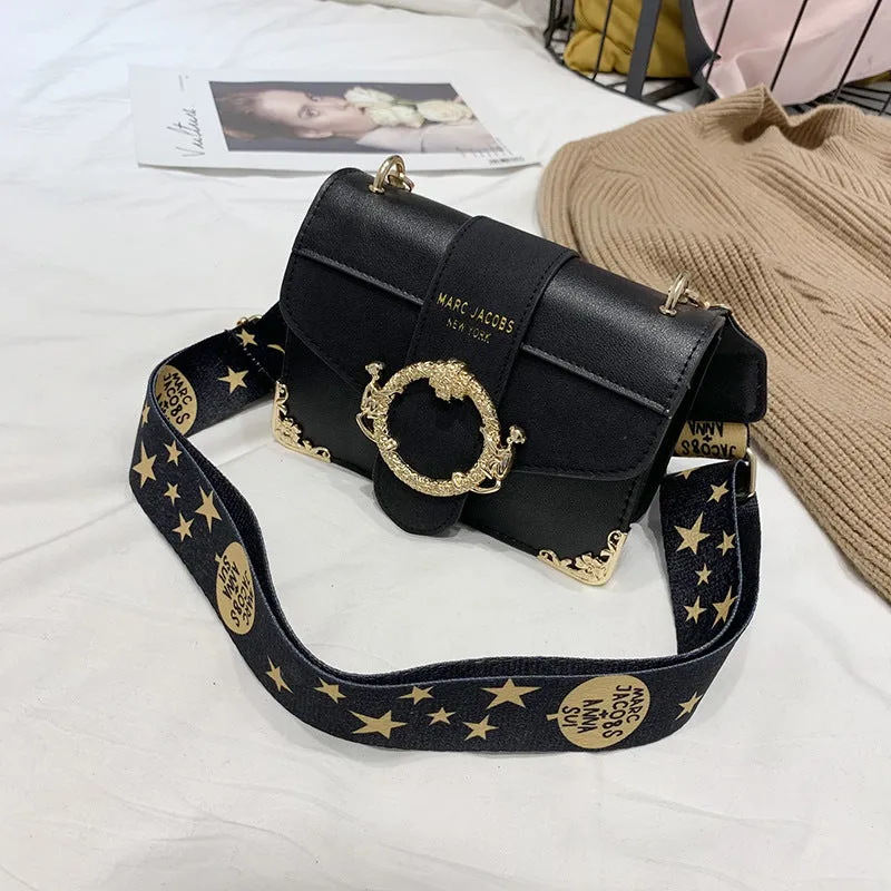 New fashion versatile four seasons slant bag casual classic broadband shoulder bag British style lady bag