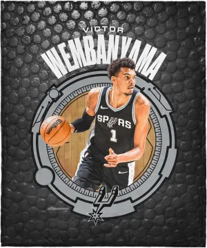 NORTHWEST NBA San Antonio Spurs Victor Wembanyama Silk Touch Throw Blanket, 50 x 60 inches