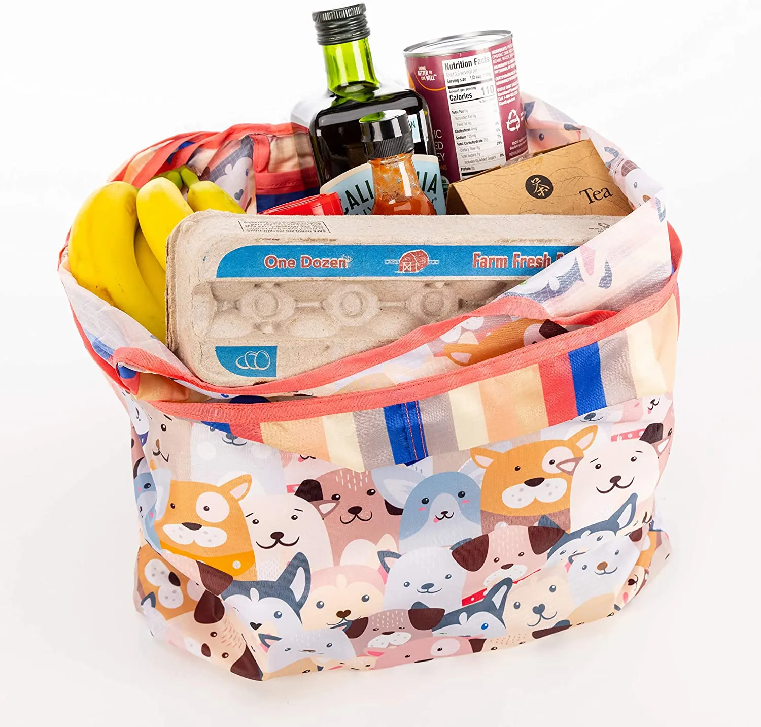 O-WITZ Reusable Shopping Bag - Animal Pattern - Dog