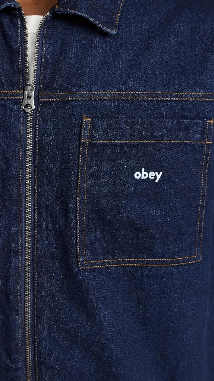 Obey Men's Hardwork Zip Up Jacket