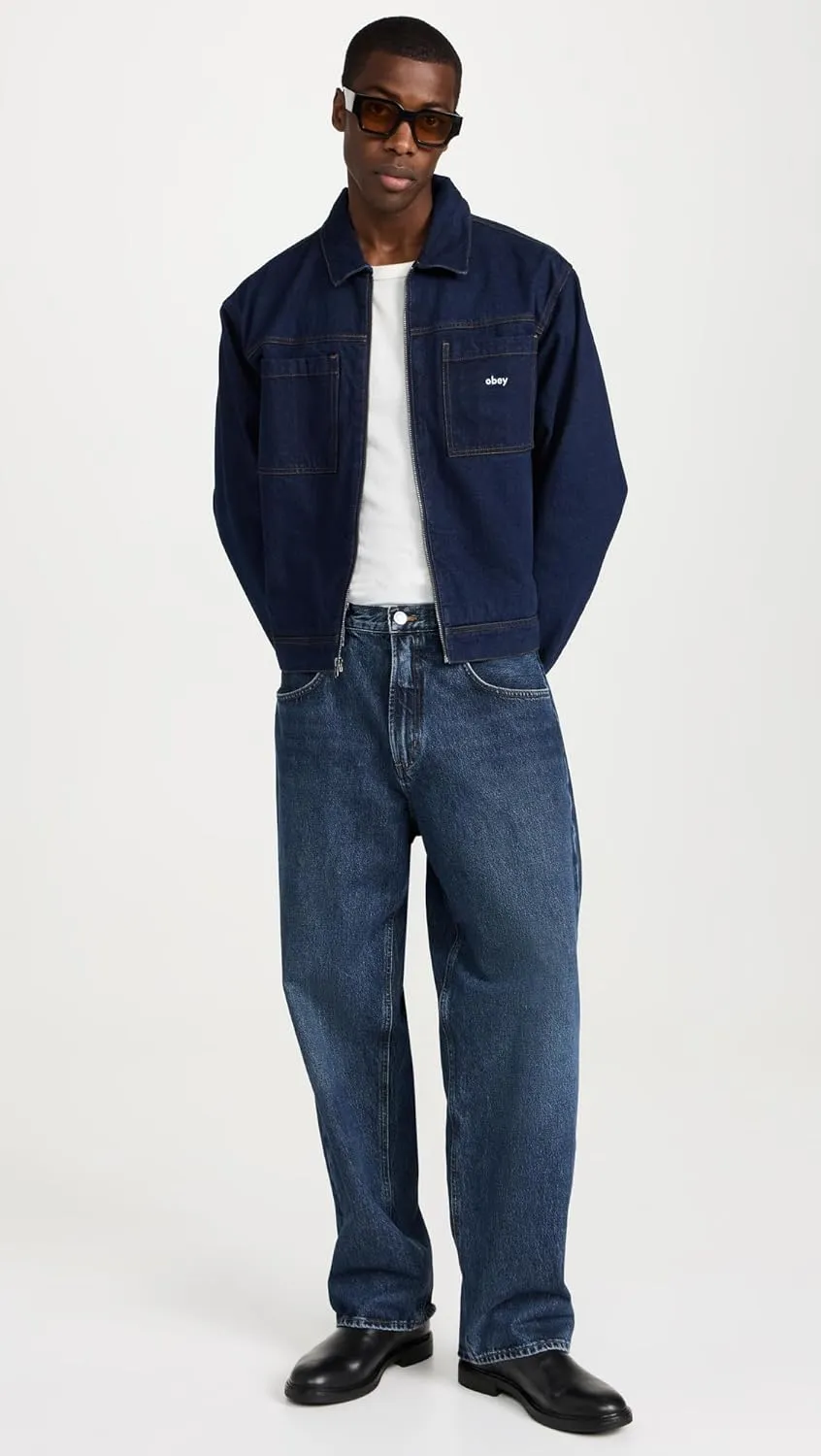 Obey Men's Hardwork Zip Up Jacket