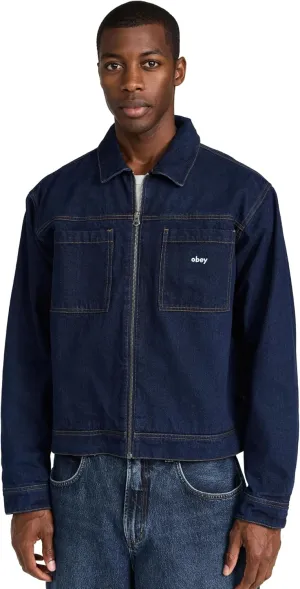 Obey Men's Hardwork Zip Up Jacket