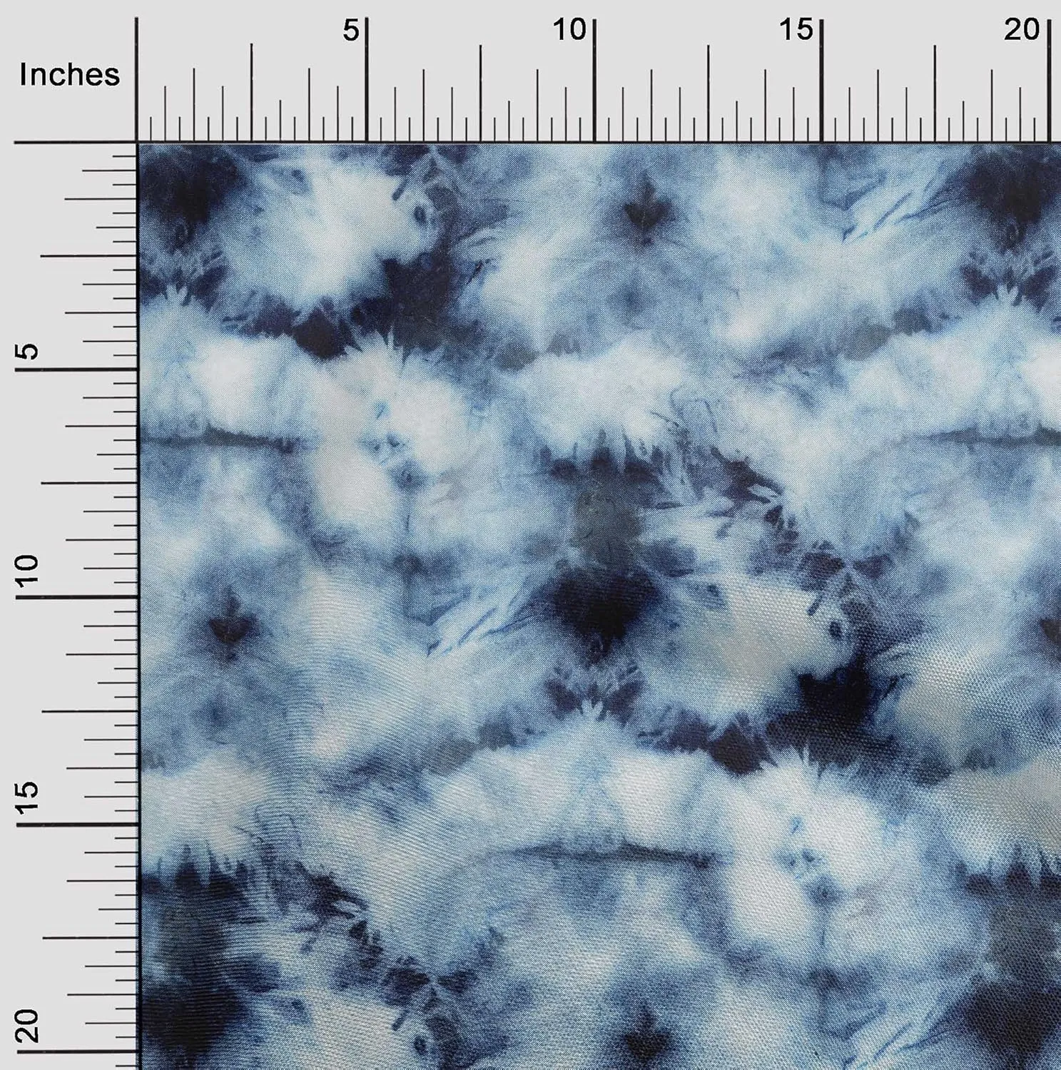 oneOone Silk Tabby Dark Blue Fabric Tie Dye Fabric for Sewing Printed Craft Fabric by The Yard 42 Inch Wide-TXU
